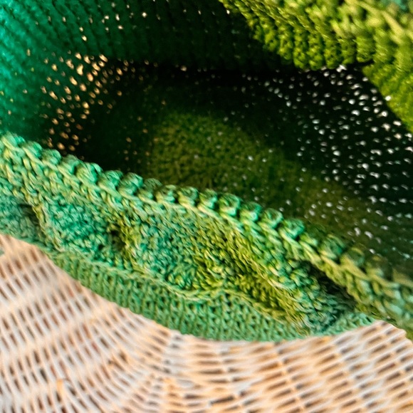 Rhode x target green woven bag good condition - Picture 3 of 8